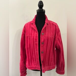 Cabi hot pink Cheeky Topper jacket; Size L